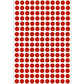Herma Etiket HERMA 2212 rond 8mm rood 5632stuks