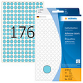Herma Etiket HERMA 2213 rond 8mm blauw 5632stuks