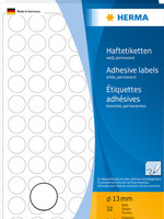 Herma Etiquette HERMA 2230 rond 13mm blanc 2464 pièces