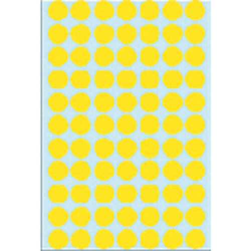 Herma Etiquette HERMA 2231 rond 13mm jaune 2464 pièces