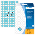 Herma Etiket HERMA 2233 rond 13mm blauw 2464stuks