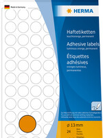 Herma Etiket HERMA 2234 rond 13mm fluor oranje 1848stuks