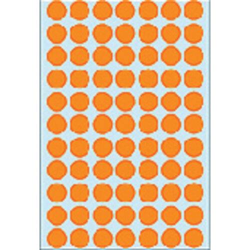 Herma Etiquette HERMA 2234 rond 13mm orange fluo 2464 pièces