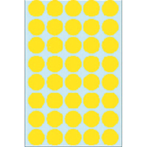 Herma Etiquette HERMA 2251 rond 19mm jaune 1280 pièces