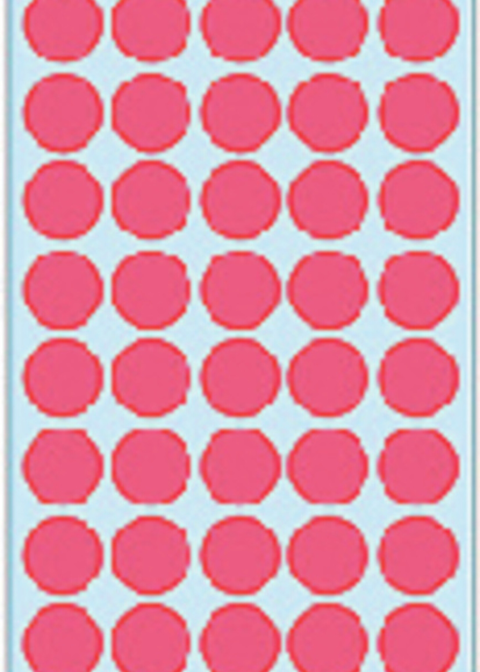 Herma Etiket HERMA 2256 rond 19mm fluor rood 960stuks