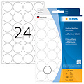 Herma Etiket HERMA 2260 rond 25mm wit 768stuks