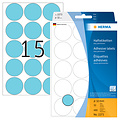 Herma Etiket HERMA 2273 rond 32mm blauw 480stuks