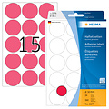 Herma Etiket HERMA 2276 rond 32mm fluor rood 360stuks