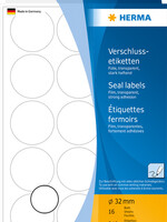 Herma Etiquette HERMA 2277 rond 32mm transparent 240 pièces