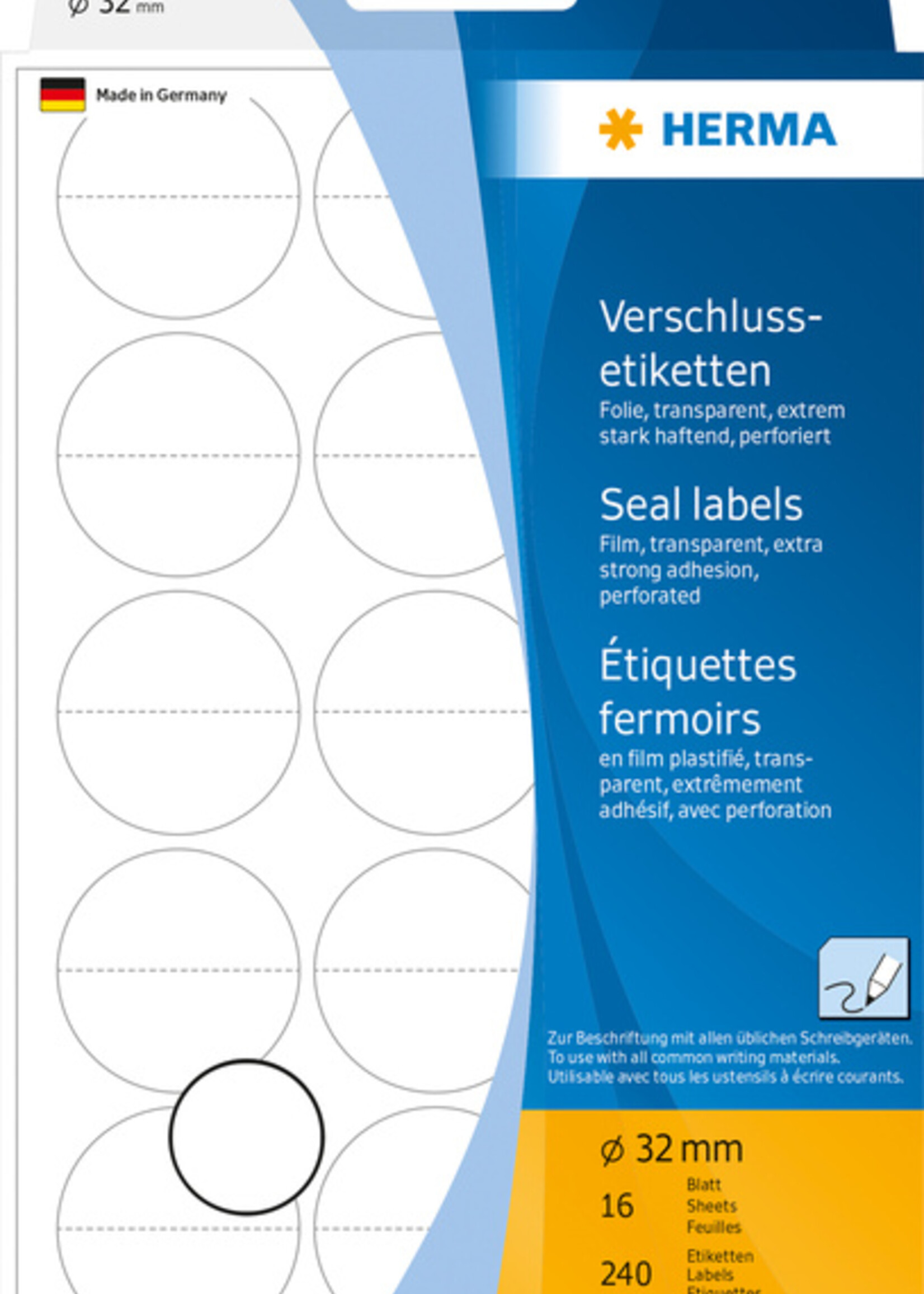 Herma Etiquette HERMA 2279 32mm 240 pièces