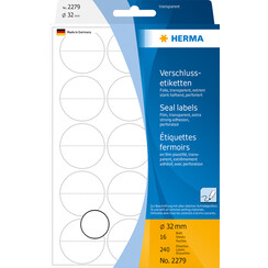 Etiket HERMA 2279 32mm transparant 240stuks