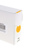 Rillprint Etiket Rillprint 25mm 500st op rol fluor oranje