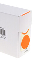 Rillprint Etiket Rillprint 35mm 500st op rol fluor rood