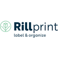 Rillprint Etiket Rillprint 25mm 500st op rol fluor geel