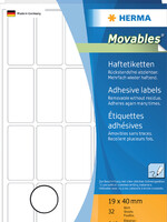 Herma Etiquette amovible HERMA 10609 19x40mm 640 pièces