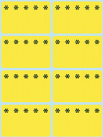 Herma Etiquette congélateur HERMA 3771 26x40mm jaune 48 pièces