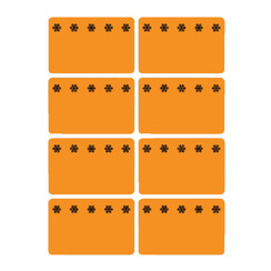 Etiquette congélateur HERMA 3774 26x40mm orange 48 pièces