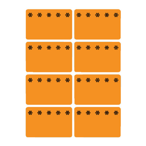 Herma Etiquette congélateur HERMA 3774 26x40mm orange 48 pièces