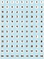 Herma Etiquette HERMA 4128 chiffres 1-540 Ø8mm 540pcs