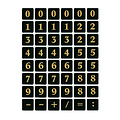 Herma Etiket HERMA 4131 13x13mm getallen 0-9 zwart op goud