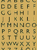 Herma Etiquette HERMA 4145 lettres A-Z noir/doré 13x12mm