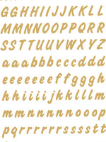 Herma Etiket HERMA 4152 8mm letters A-Z goud op transparant 238stuks