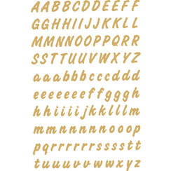 Etiket HERMA 4152 8mm letters A-Z goud op transparant 238stuks