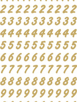 Herma Etiket HERMA 4151 8mm getallen 0-9 goud op transparant 200st