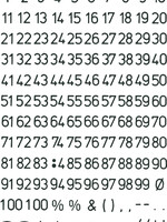 Herma Etiquette HERMA 4155 chiffres 0-9 noir/transp 5mm