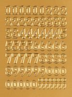 Herma Etiket HERMA 4184 12mm getallen 0-9 goudfolie 66stuks