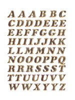 Herma Etiquette HERMA 4192 lettres A-Z dorées 8mm 61 pcs