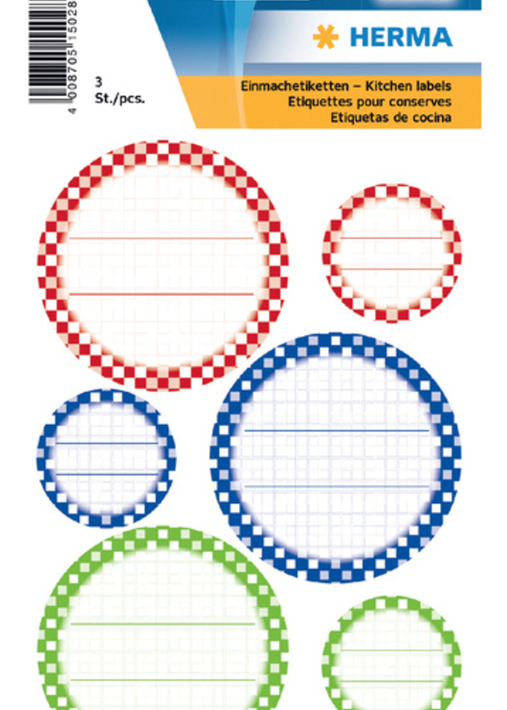 Herma Etiket HERMA 15028 keuken voor deksel bont