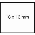 Sato Prijsetiket 18x16mm Sato Duo 16 permanent wit