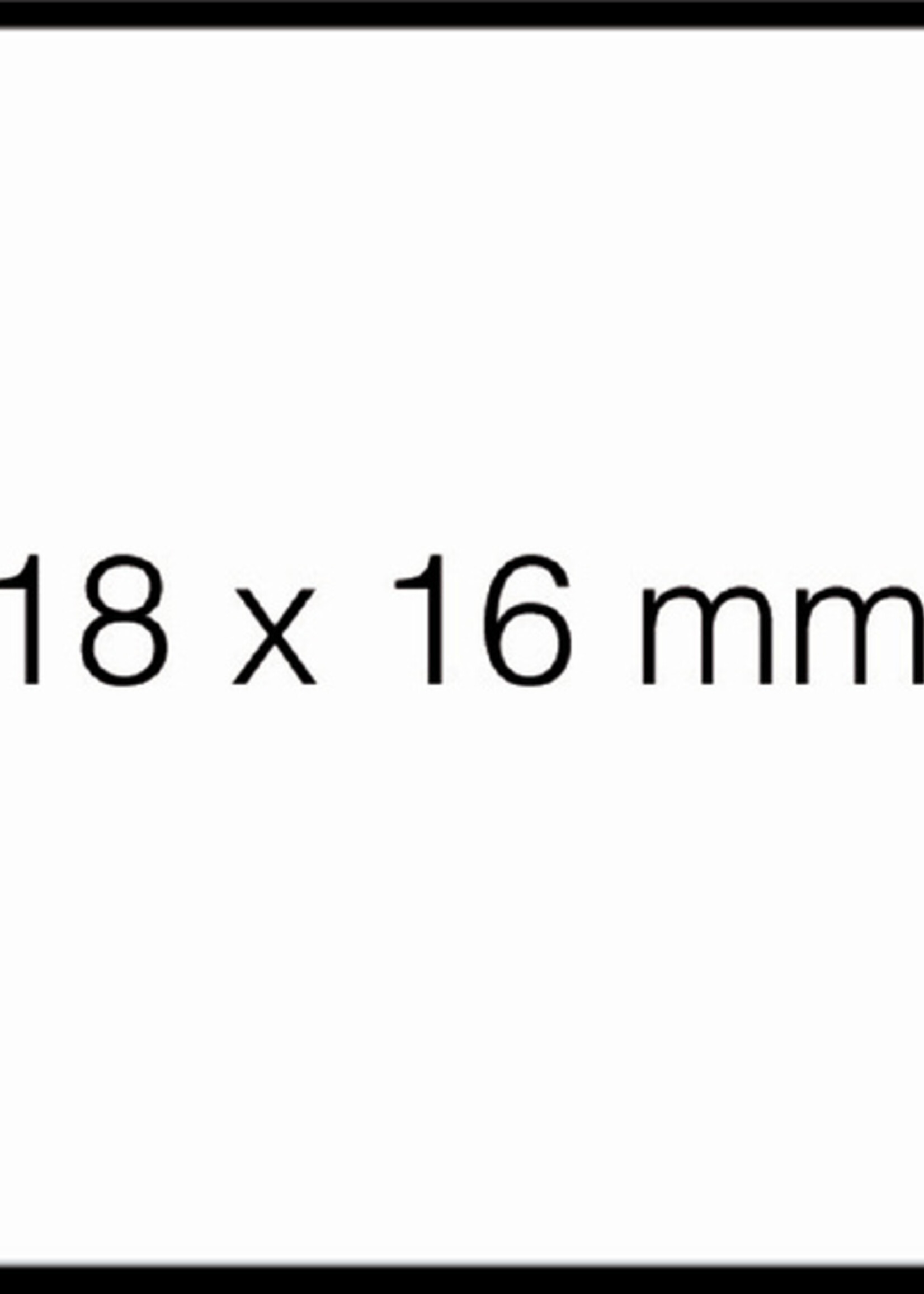 Sato Etiquette prix Sato Duo 16 16x18mm blanc permanent
