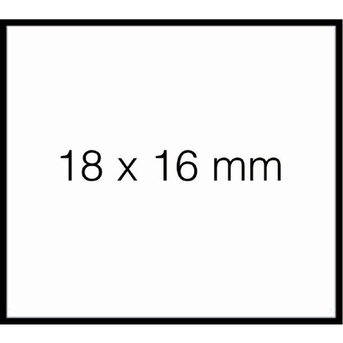 Sato Prijsetiket 18x16mm Sato Duo 16 permanent wit