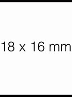 Sato Etiquette prix Sato Duo 16 16x18mm blanc amovible