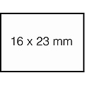 Sato Prijsetiket 16x23mm Sato Duo 20 permanent wit