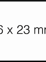 Sato Etiquette prix Sato Duo 20 16x23mm blanc amovible