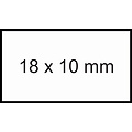 Sato Prijsetiket 18x10mm Sato PB1 permanent wit