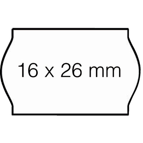 Open-Data Prijsetiket 16x26mm Open-Data S14/Sato Judo afneembaar wit