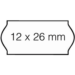 Prijsetiket 12x26mm Sato Samark permanent wit