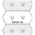 Sato Prijsetiket 12x26mm Sato Samark afneembaar wit