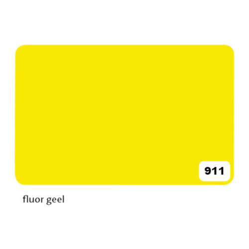 Folia Paper Etalagekarton folia 48x68cm 380gr nr911 fluor geel