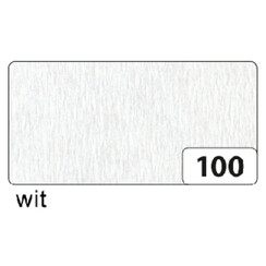Papier crépon Folia 250x50cm nr 100 blanc