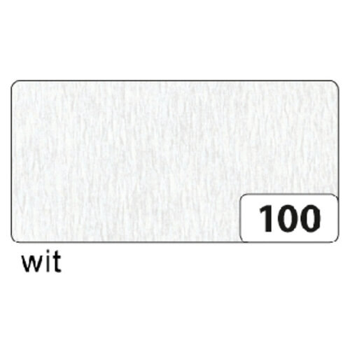 Folia Paper Crepepapier Folia 250x50cm nr100 wit