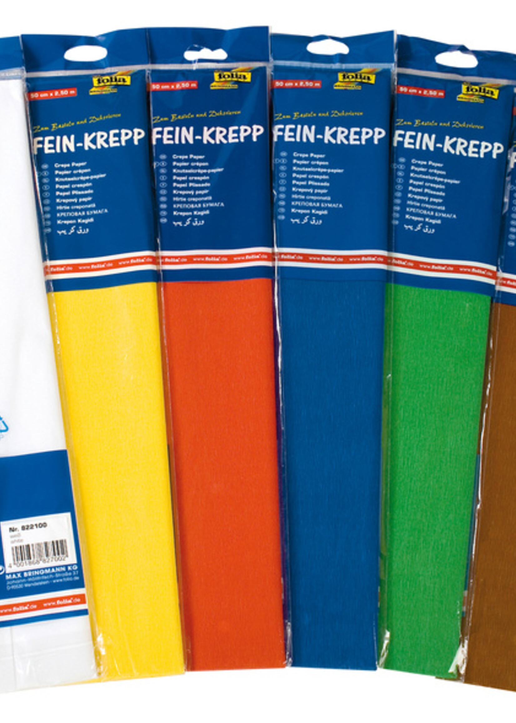 Folia Paper Papier crépon Folia 250x50cm nr 199 noir