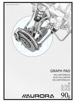 Aurora Bloc papier millimétré Aurora A3 bleu