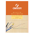 Canson Bloc de papier millimétré Canson A4 marron clair