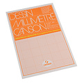 Canson Bloc de papier millimétré Canson A3 marron clair