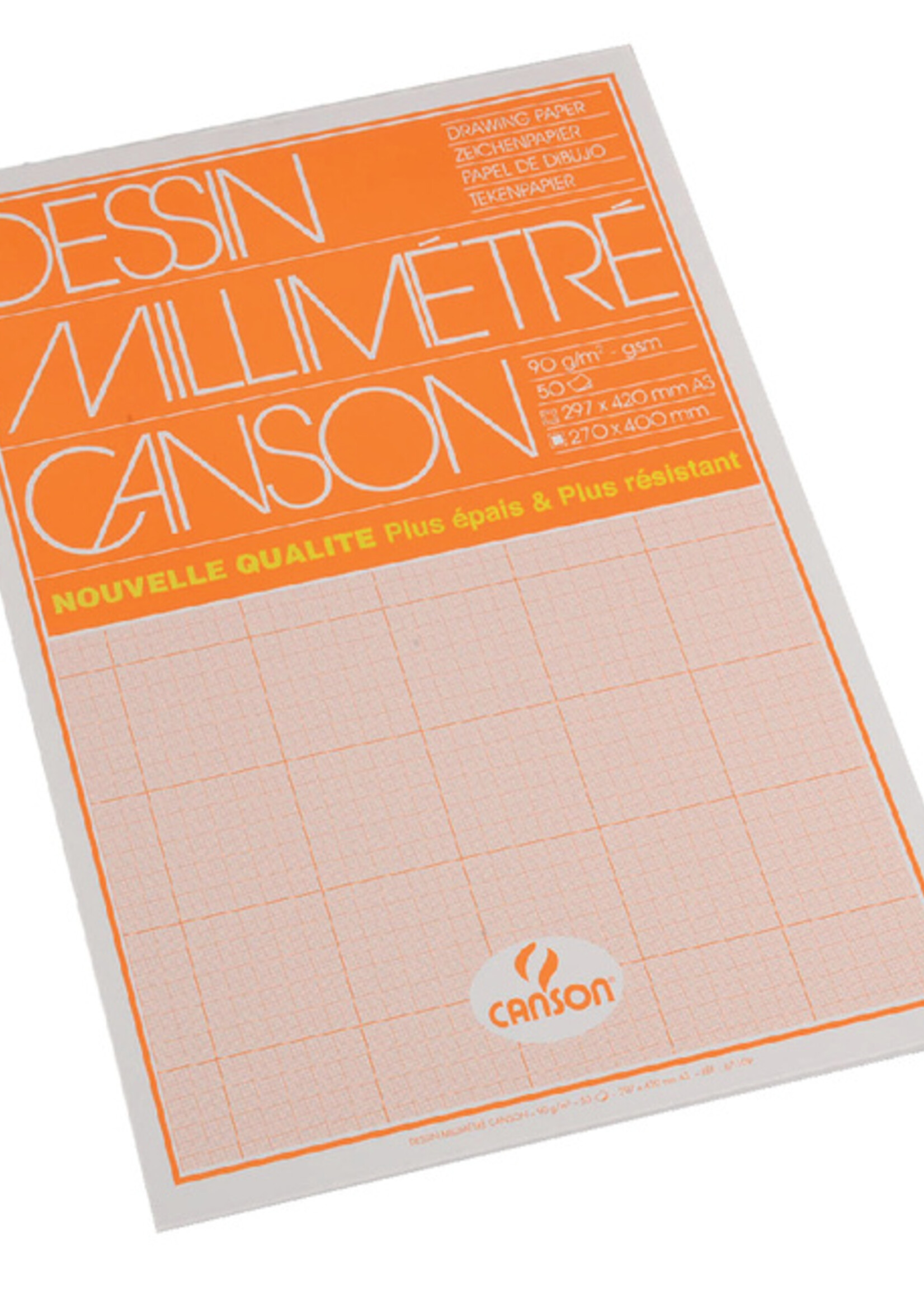 Canson Millimeterblok Canson A3 lichtbruin